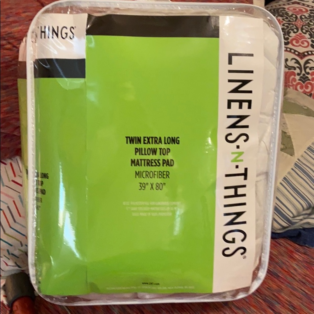 Twin extra long pillow top mattress pad